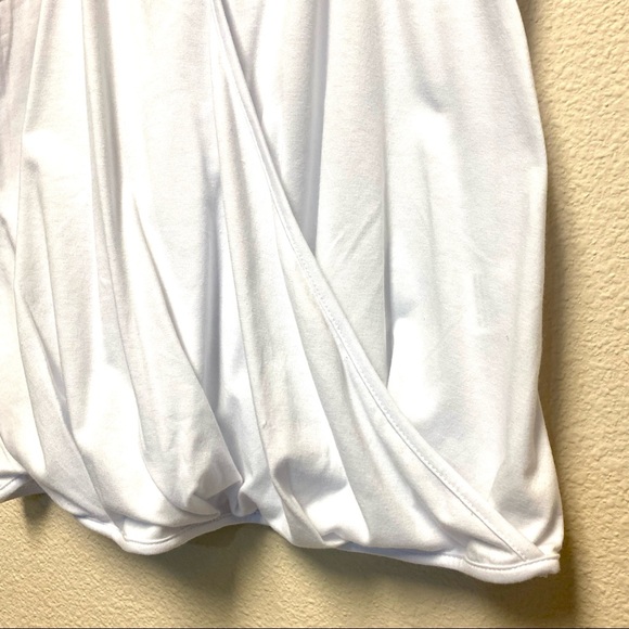 White wrap style tank top, PRETTY! Sz SM - Picture 7 of 11